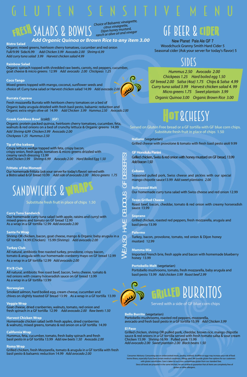 Mango Bistro Gluten Free